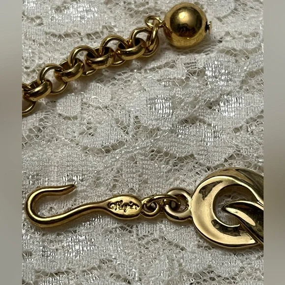 Napier/vintage gold necklace, 22” * - Picture 3 of 4